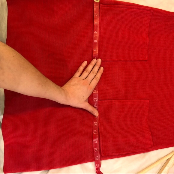 Vintage Kimberly Wool Mini dress with retro front pockets and chain belt - Picture 5 of 7